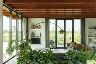 rotterdam house looking out through glazing