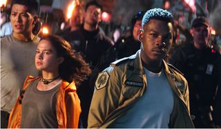 Pacific Rim: Uprising Cailee Spaeny John Boyega facing down danger