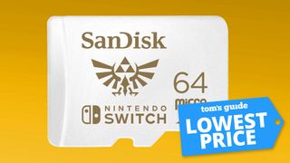 SanDisk microSDXC Card for Nintendo Switch with a Tom&#039;s Guide deal tag