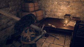 Dragon's Dogma 2: Battahli Crested Letter on desk.