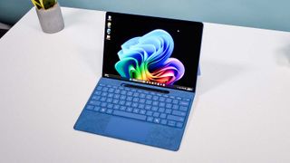 Microsoft Surface Pro 11 on a desk.