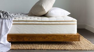 Saatva Classic mattress, photographed from the side