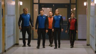 The cast of "The Orville" side-by-side
