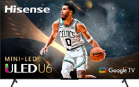 Hisense 65-Inch U6 Series 4K Google TV: $749.99 $549.99 at Amazon