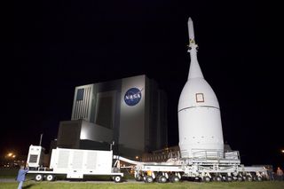 Orion at the VAB