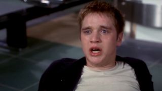 Devon Sawa lying on the floor in a panic in Final Destination.