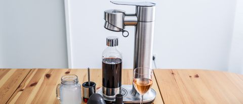 Breville the InFizz Fusion sparkling beverage maker in Brushed Steel