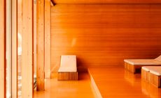 Treatment room at Susanne Kaufmann spa in Bezau 