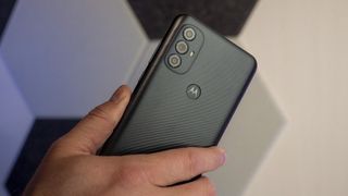 Moto G Power 2022 in hand