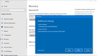 Windows 10 Cloud Download option