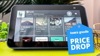 Amazon Echo Show 5 (2nd Gen) with a Tom&#039;s Guide deal tag