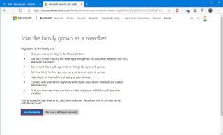 Join Family Microsoft Account