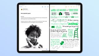 Split view as seen in iPadOS 15