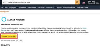 How to cancel Amazon Prime
