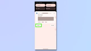 screenshot showing how to enable and access your notification history on Android - Open notification history 