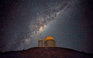 Milky Way over La Silla telescope
