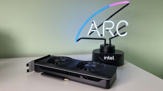 Intel Arc A770 with Arc neon light