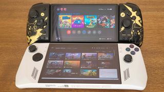 Image of the ROG Ally and Nintendo Switch