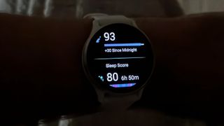 Sleep score widget on the Garmin Venu 3