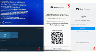 NordVPN app log in on Amazon Fire Stick