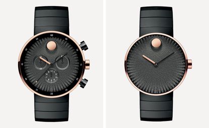 Black analogue watch