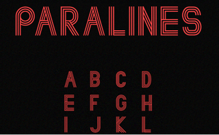 Best free fonts: Sample of Paralines