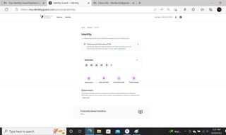 Identity Guard software screenshot