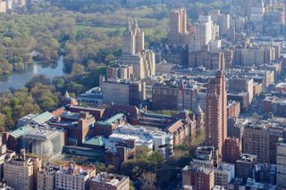 aerial shot of Richard Gilder Center