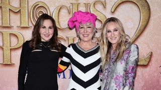 (L-R) Kathy Najimy, Bette Midler and Sarah Jessica Parker attend the Hocus Pocus 2 World Premiere