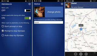 Glympse for Windows Phone 8