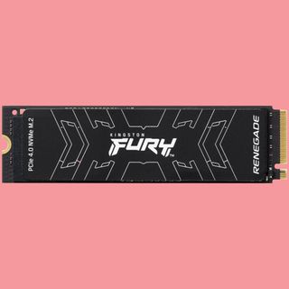 One of the best ssds against a pastel background