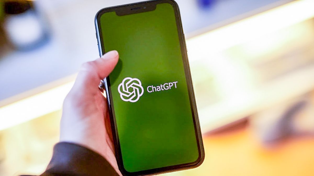 ChatGPT logo on an iPhone screen