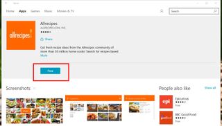 Windows Store Allrecipes