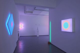 Brian Eno and Dan Flavin at Paul Stolper