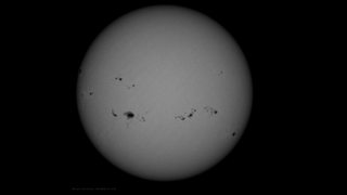 A record number of sunspots on the sun as seen on Aug. 8, 2024 by a NASA spacecraft.