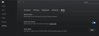 Enrolling in Oculus Public Test Channel betas