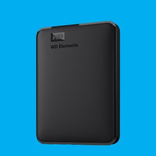 One of the best external hard drive against a bright background