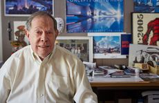 Syd Mead in his Pasadena studio