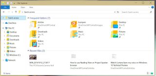 File Explorer Quick access