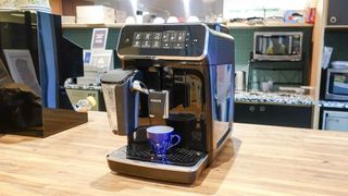 Philips 3200 Series Fully Automatic Espresso Machine w/ LatteGo on counter