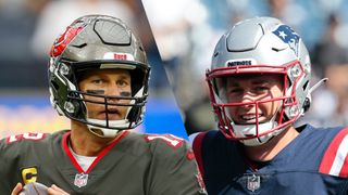 Tom Brady and Mac Jones who will play in the Buccaneers vs Patriots live stream