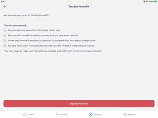 Eero Homekit Router Disable Prompt