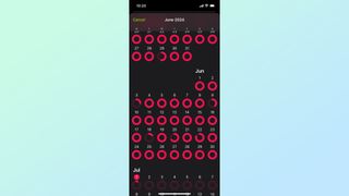 Monthly Move rings displayed in the Apple Fitness app for iPhone
