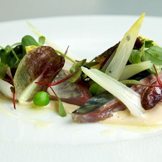 Dish: Hay smoked mackerel, lemon salad, gentlemen’s relish and olive oil