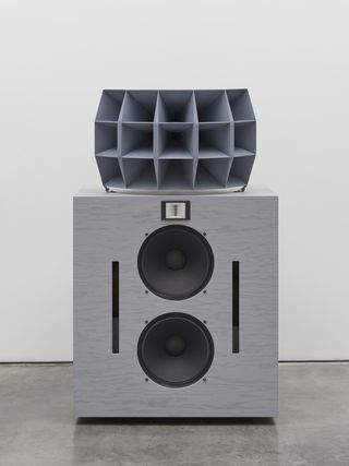 audio equipment, part of Devon Turnbull exhibition