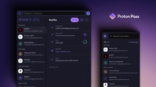 Proton Pass interface on desktop and mobile