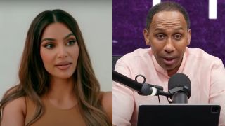 Kim Kardashian and Stephen A. Smith