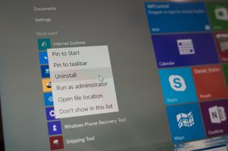 Windows 10 uninstall apps