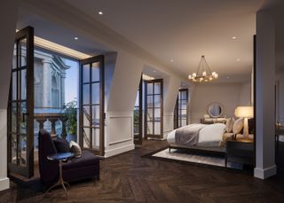 render of bedroom at OWO in London