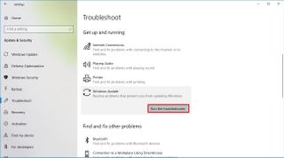 Windows Update troubleshooter